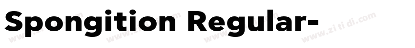 Spongition Regular字体转换 Spongition Regular字体转换